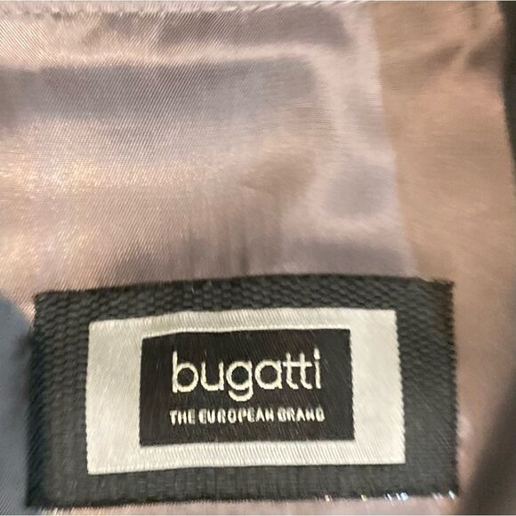 Bugatti men’s charcoal gray wool blend chevron lined outer coat european 44R - Picture 15 of 16